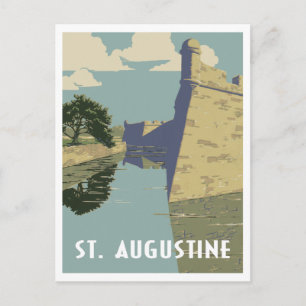 St. Augustine Florida vintage travel Postcard