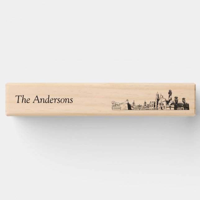 St. Augustine Guest Book Custom Lawn Game Topple Tower (Front)