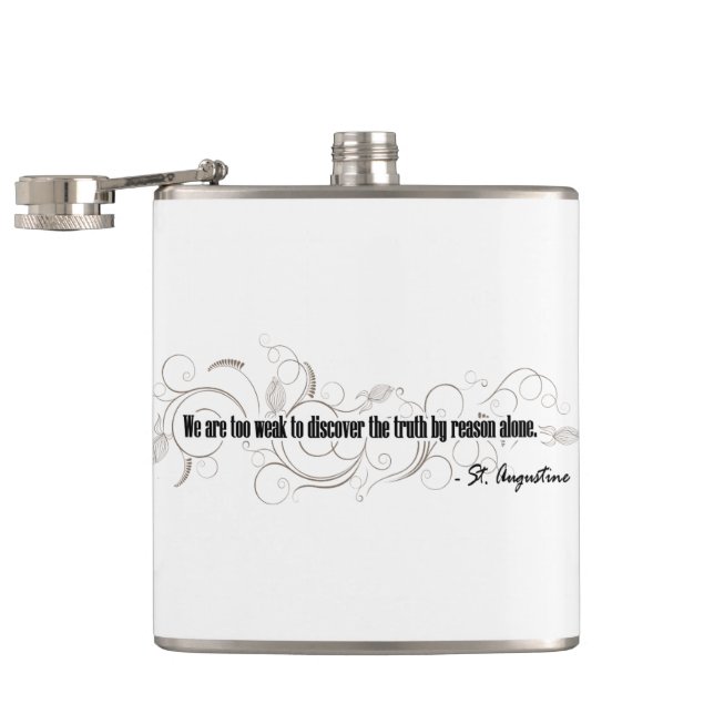 St. Augustine Hip Flask (Opened)