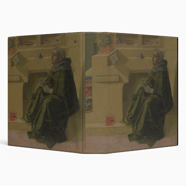 St. Augustine in his Study (predella of the Barbad Binder (Background)