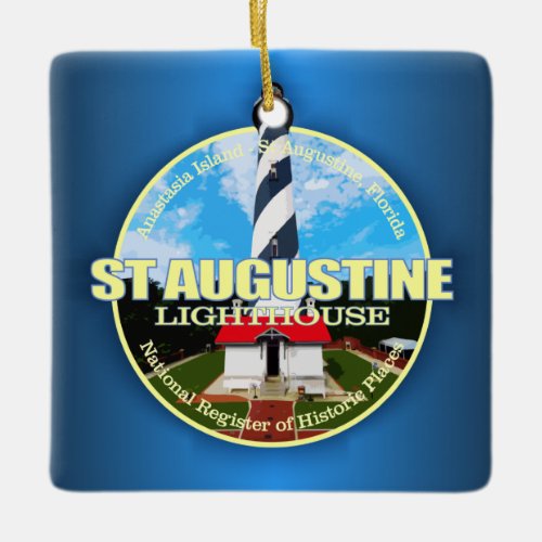 St Augustine Lighthouse Ceramic Ornament