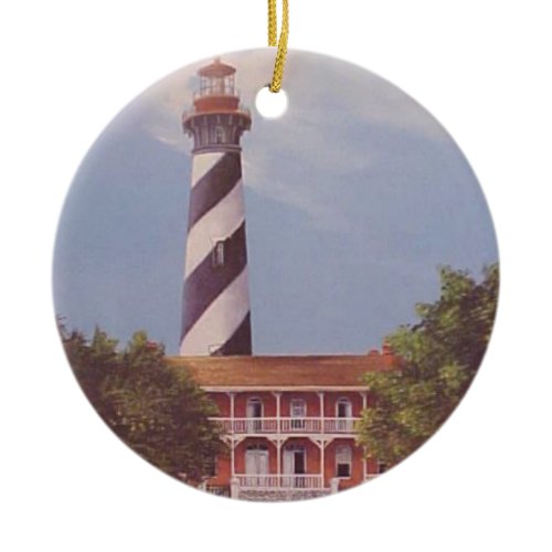 St. Augustine Lighthouse  Ceramic Ornament