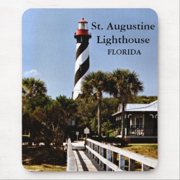 St. Augustine Lighthouse  Florida Mousepad by LighthouseGuy at Zazzle