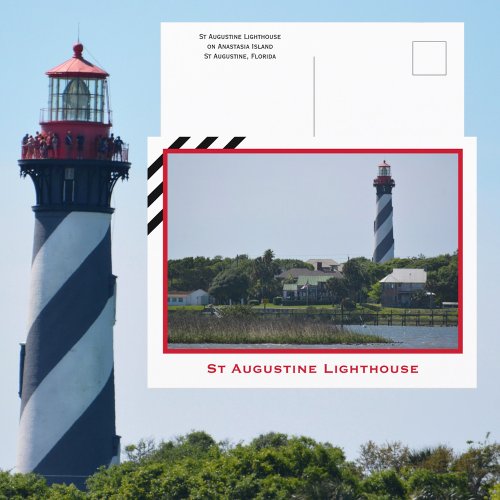 St Augustine Lighthouse Florida Photographic Postcard