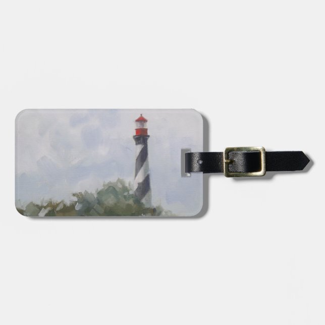 St. Augustine Lighthouse Luggage Tag (Front Horizontal)