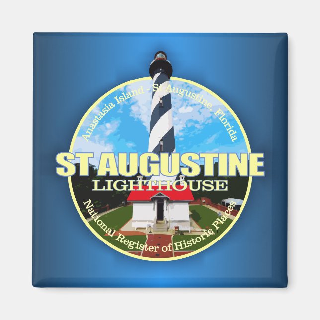 St Augustine Lighthouse Magnet (Front)