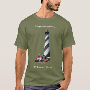 St. Augustine Lighthouse shirt white lettering