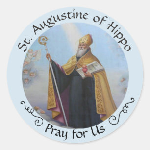 St. Augustine of Hippo FEAST AUG 28 Classic Round Sticker