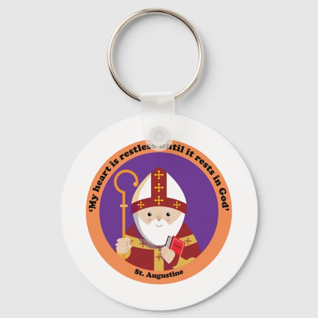 St. Augustine of Hippo Keychain (Front)
