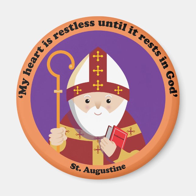 St. Augustine of Hippo Magnet (Front)