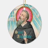 St. Augustine of Hippo (SAU 047; detail) Ceramic Ornament (Left)