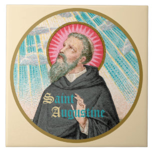 St. Augustine of Hippo (SAU 047; detail) Ceramic Tile
