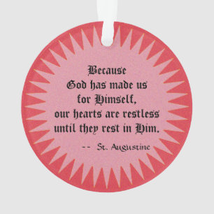 St. Augustine of Hippo (SAU 047; detail) Ornament