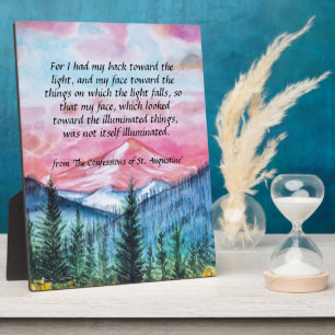 St. Augustine Plaque