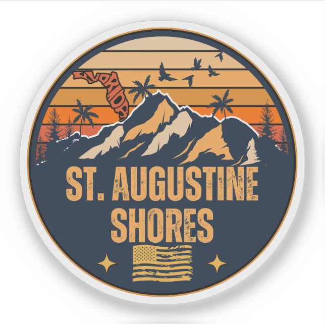St. Augustine Shores, Florida  Sticker (Front)