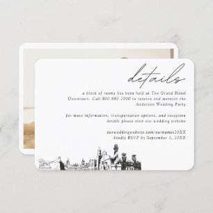 St Augustine Wedding Hotel Room Block Details Enclosure Card