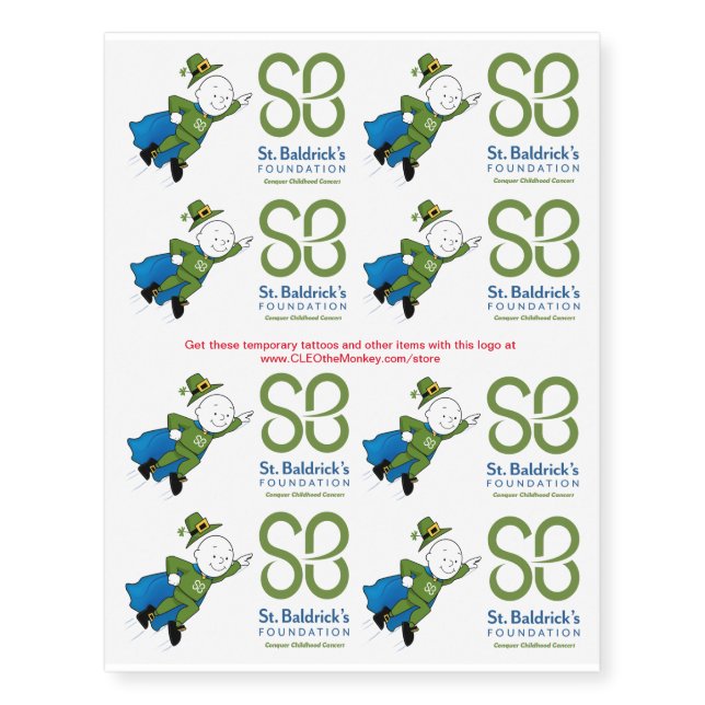 St. Baldrick’s Tattoo to Support Cancer Research (Front)