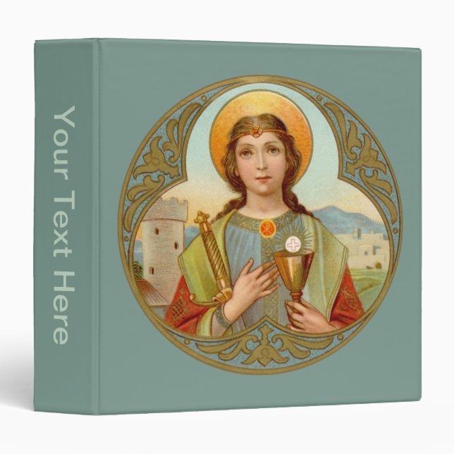 St. Barbara (BK 001) 3 Ring Binder (Front/Spine)