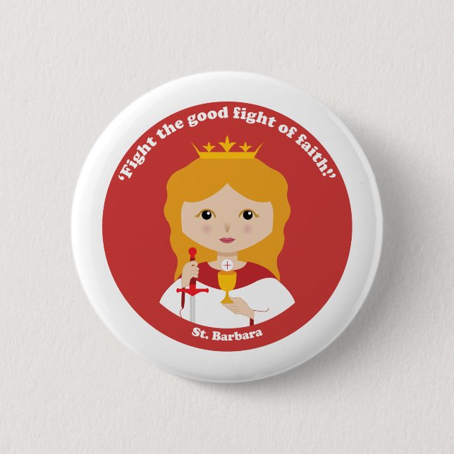 St. Barbara Button (Front)