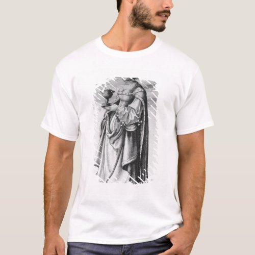 St Barbara etched by Wenceslaus Hollar 1647 T_Shirt