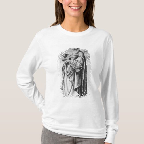 St Barbara etched by Wenceslaus Hollar 1647 T_Shirt