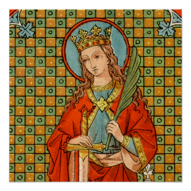 St. Barbara (JP 01) 20"x20" Poster 1 | Zazzle
