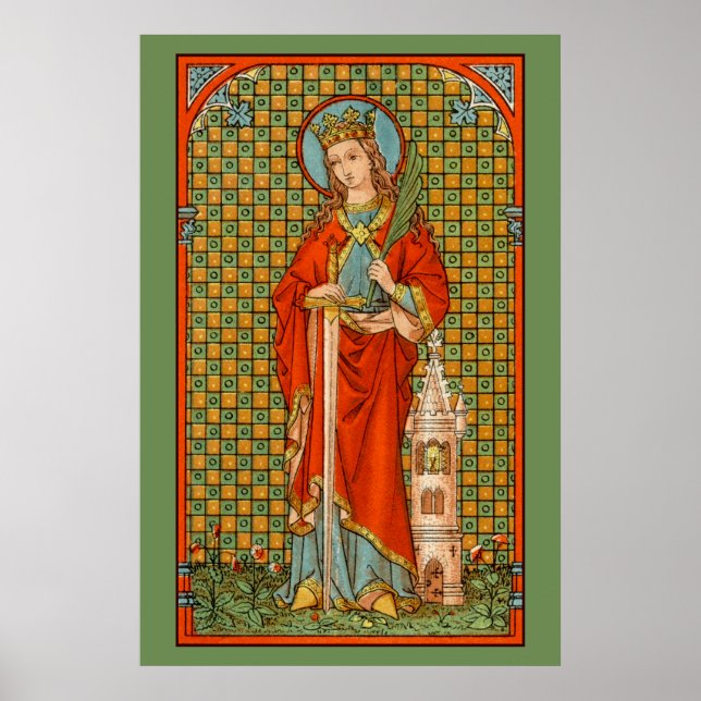 St. Barbara  (JP 01) 24"x36" Poster 2 (Front)