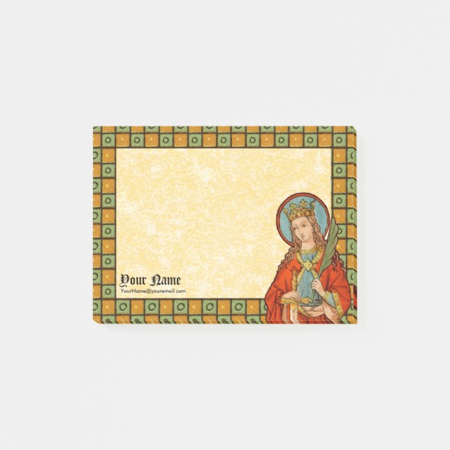 St. Barbara (JP 01) 4"x3" Post-it Notes (Front)