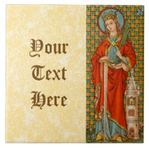 St. Barbara  (JP 01) Ceramic Tile 2