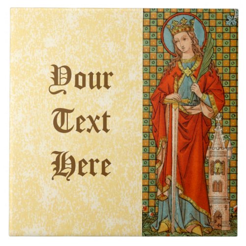 St Barbara JP 01 Ceramic Tile 2