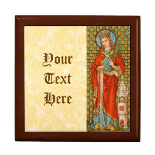 St. Barbara (JP 01) Ceramic Tile 2 Gift Box