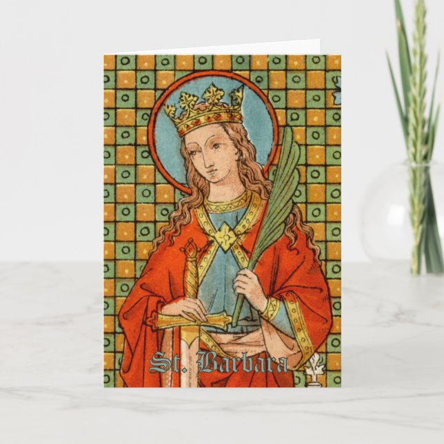 St. Barbara  (JP 01) Greeting Card 1 (Front)