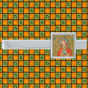 St. Barbara  (JP 01) Silver Finish Tie Bar