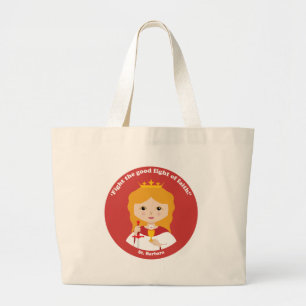 St. Barbara Large Tote Bag