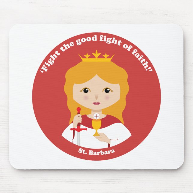 St. Barbara Mouse Pad (Front)
