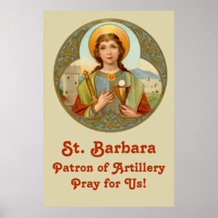 St. Barbara of Nicomedia (BK 001) 24"x36" Poster 2