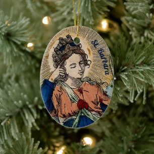 St. Barbara of Nicomedia (M 007) Ceramic Ornament
