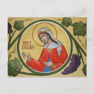 St. Barbara Prayer Card