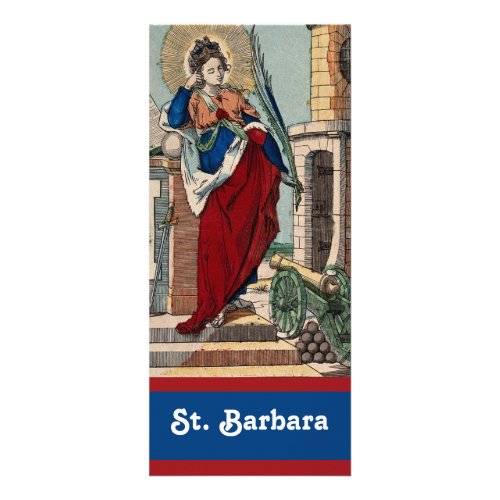 St Barbara with Artillery M 007 Rack Card