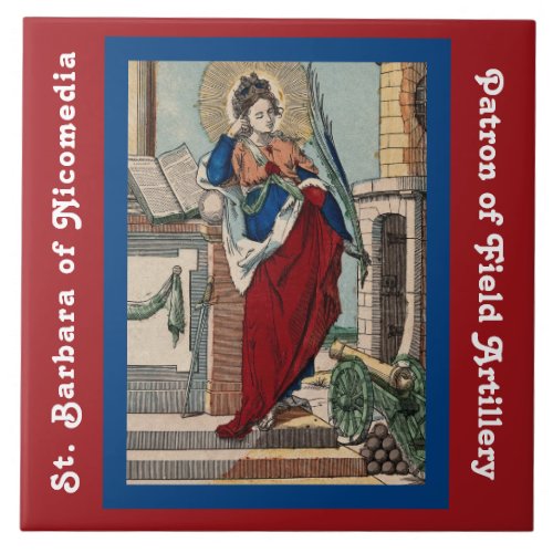 St Barbara with Artillery M 007 Tile 2