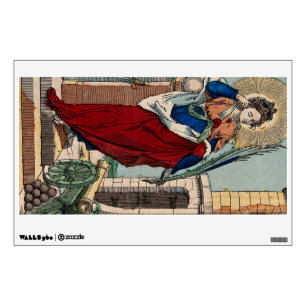 St. Barbara with Artillery (M 007) Wall Decal