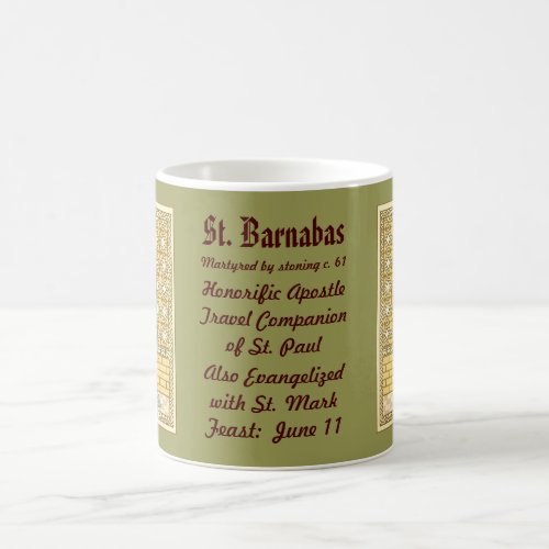 St Barnabas the Apostle RLS 02 Coffee Mug 2a