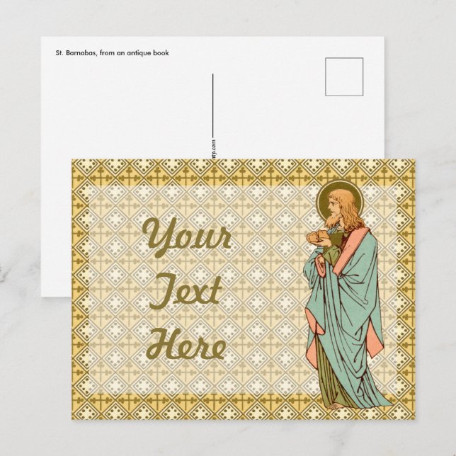 St. Barnabas the Apostle (RLS 02) Postcard 1 (Front/Back)