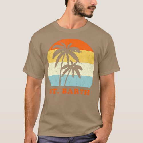 St Barth Island Vintage Sun  Surf Throwback Gift T_Shirt