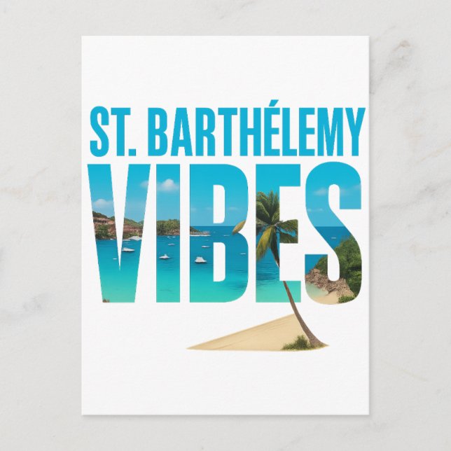 St. Barthélemy Vibes Postcard (Front)