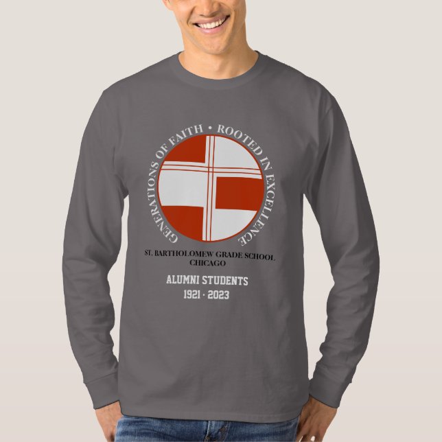  St. Bartholomew Grade School Alumni Long Sleeve T-Shirt (Front)