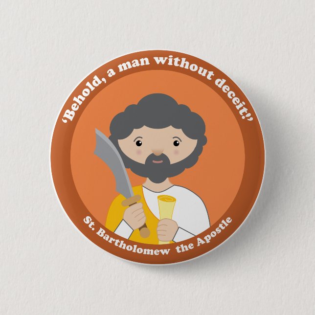 St. Bartholomew the Apostle Button (Front)
