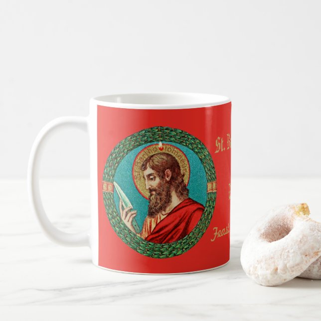 St. Bartholomew the Apostle (JMAS 03) Coffee Mug (With Donut)