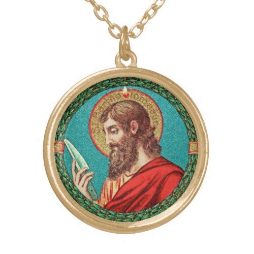 St Bartholomew the Apostle JMAS 03 Gold Plated Necklace