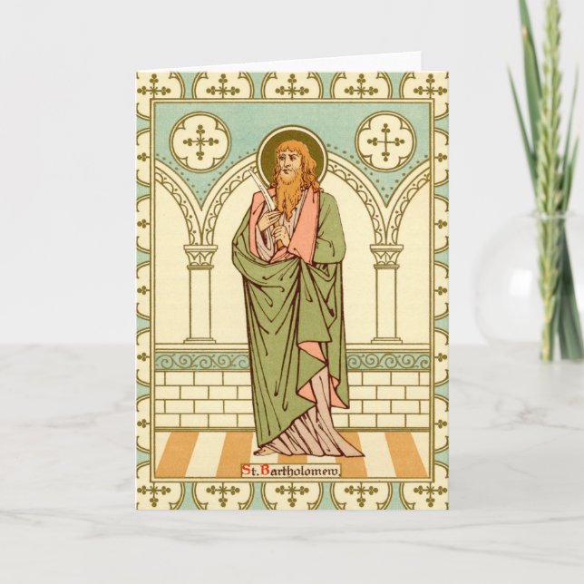 St. Bartholomew the Apostle (RLS03) Blank Greeting Card (Front)